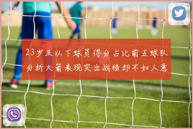 23岁及以下球员得分占比前五球队分析火箭表现突出战绩却不如人意